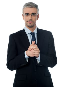 Young entrepreneur isolated on white