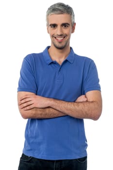 Handsome young man posing in casuals