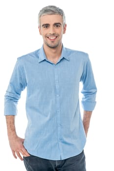Young handsome guy in casual wear