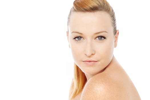 Beautiful young lady with a flawless skin