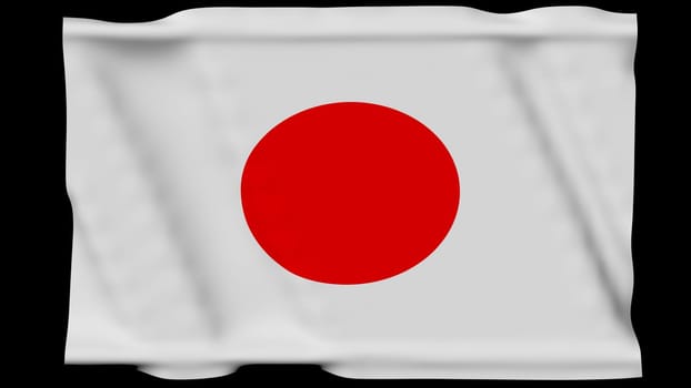 Fabric texture of the flag of Japan