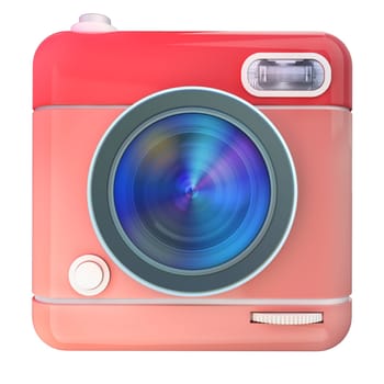 3D rendering of a photo camera icon
