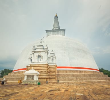Ruwanwelisaya dagoba in the sacred world heritage city of Anuradhapura, Sri Lanka