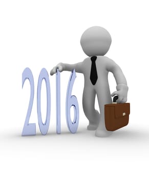 Good business in 2016, 3d business concept