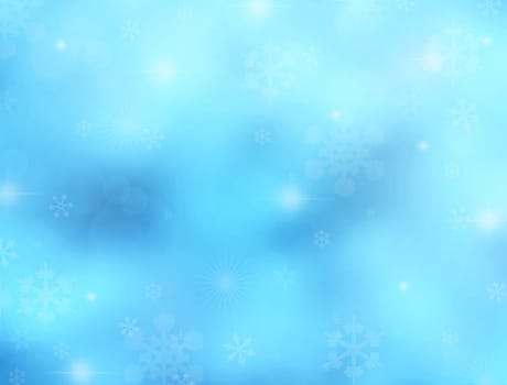 Bright winter background with space for text or image