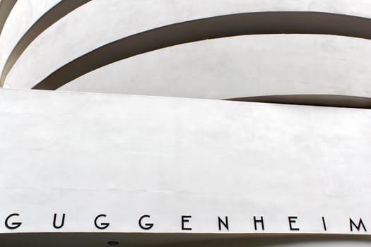 NEW YORK - SEPTEMBER 01: The Solomon R. Guggenheim Museum of modern and contemporary art, located in Manhattan, on September 01, 2013, in New York City, USA. Designed by Frank Lloyd Wright.