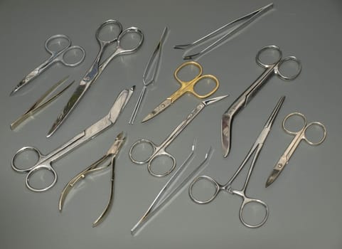 Scissors and tweezers