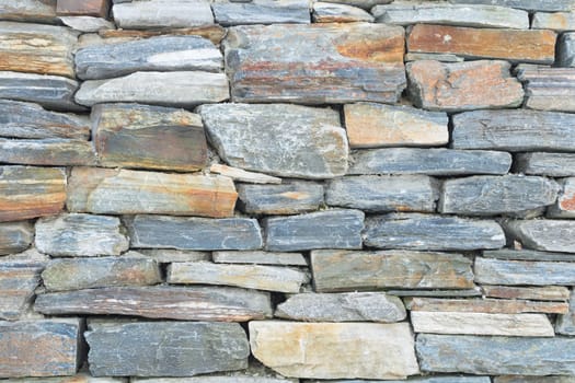 Rough raw stone bricks ancient wall textured background