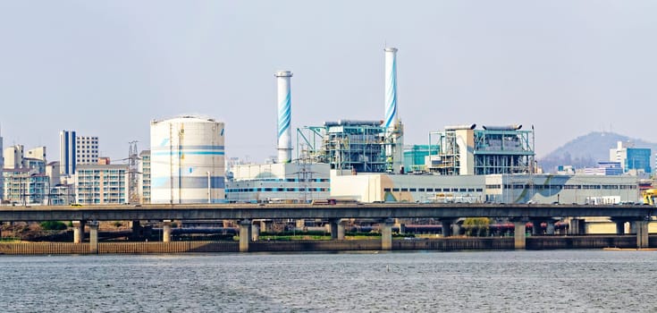 Korea power station at day