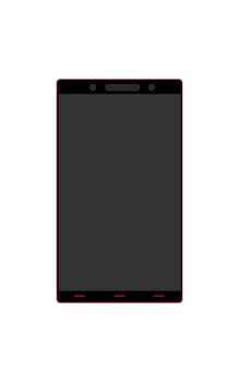 The Smart Phone With Blank Screen Isolated