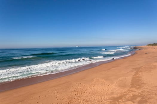 Beach ocean blue waves scenic landscape
