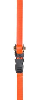Zurrgurt with ratchet against a white background