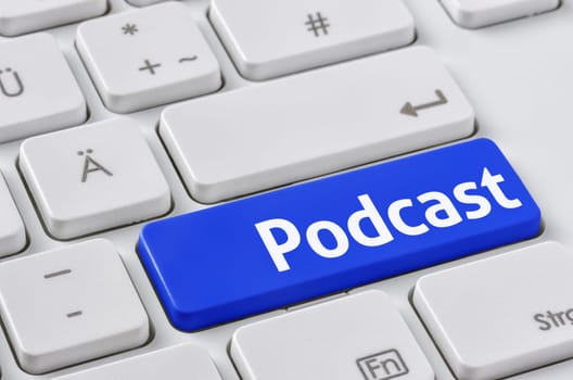Keyboard with colored key - Podcast