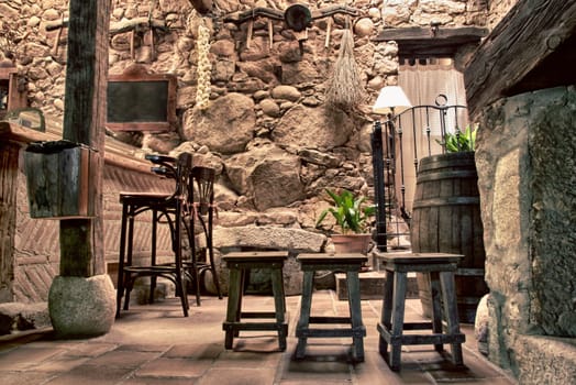 A country house in Madrigal de la Vera. Estremadura, Spain