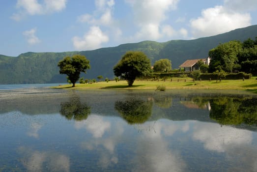 azores lake of Sete Cidades, at Sao Miguel island, Portugal