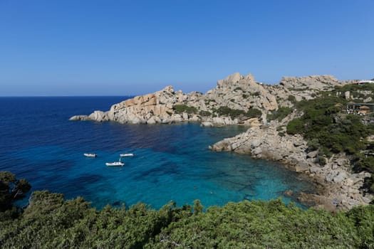 View of the wonderful beach of Capo Testa, Sardinia