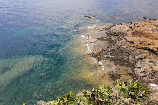 View of the wonderful beach of Nora, Sardinia