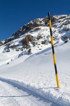 Mountain around the Oz en Oisans Station in the French Alps