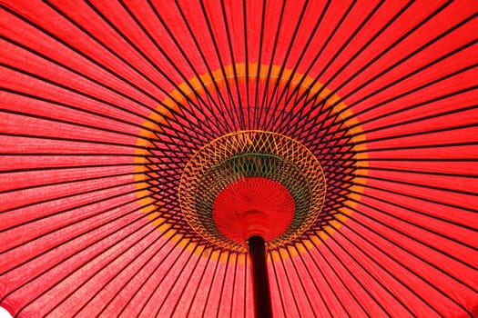Japanese red umbrella