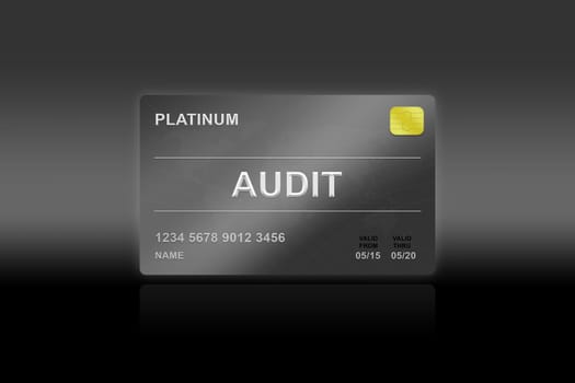 internal audit platinum card on black background