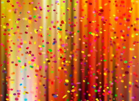 curtain confetti colorful