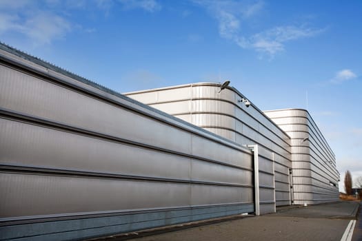 Well secured metal industrial building