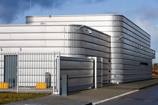 Well secured metal industrial building