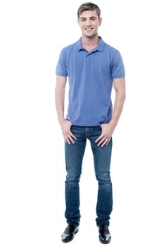 Young urban guy posing in style