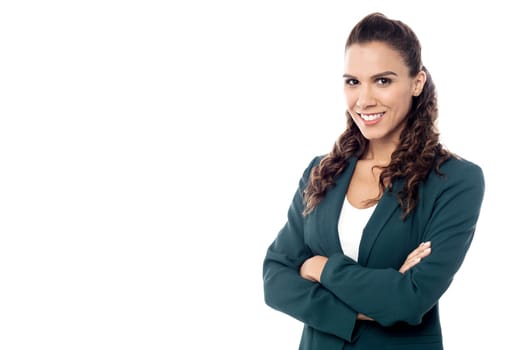 Beautiful young lady in business attire