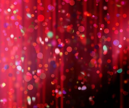 curtain confetti colorful