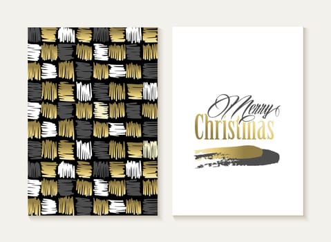 Merry Christmas card template set