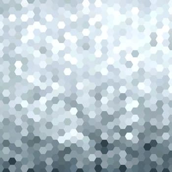 Fancy silver metallic honeycomb grid geometry background. Ideal for web background, print, or greeting card. EPS10 vector.