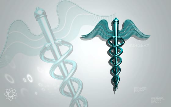 Digital illustration of Medical symbol in colour background