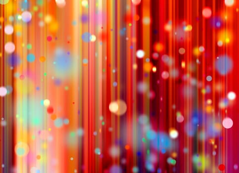curtain confetti colorful