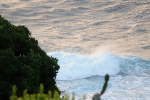 tossing sea on sao miguel