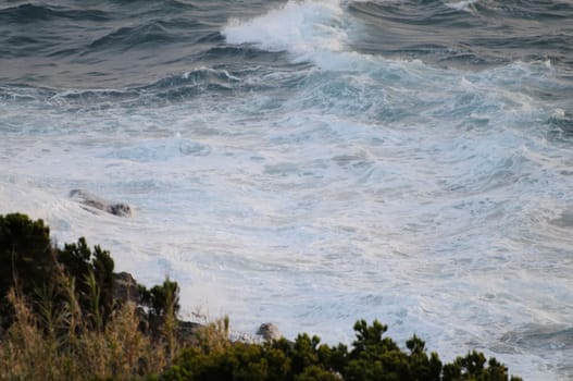 tossing sea on sao miguel