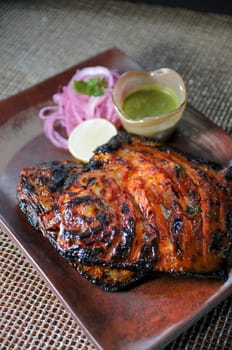 Tandoori Pomfret Fish close up