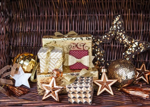 Gifts and decoration for Christmas