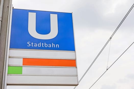 Tram sign (Stadtbahn), South Germany