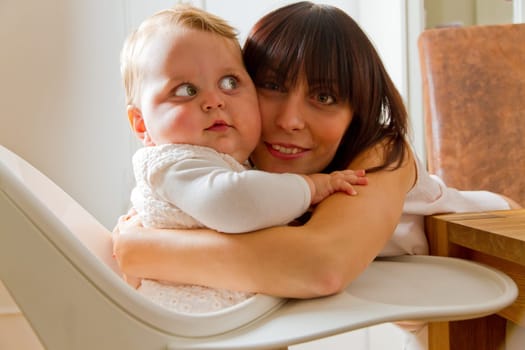 Happy mother with child