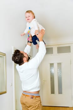Dad with little girl