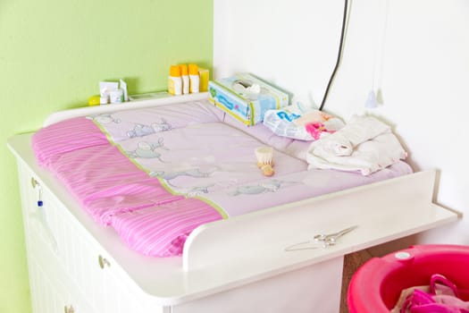 Changing table in the children's room