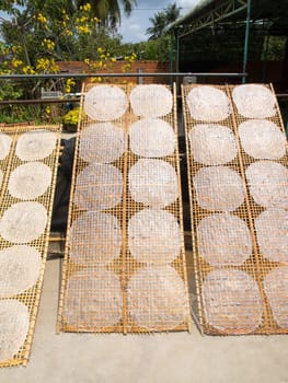 rice paper in mekong delta vietnam