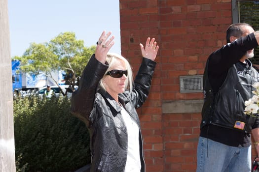 MELTON, VICTORIA/AUSTRALIA - NOVEMBER 2015: Anti Racism protesters violently clashed with reclaim Australia groups rallying against Muslim immigration.