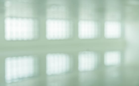 White empty modern office building interior with window shadow. Blur abstract image background