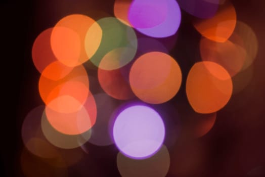 Simple colorful blur light background with bokeh effect. Ideal for holiday greeting card, event invitation or web backdrop.