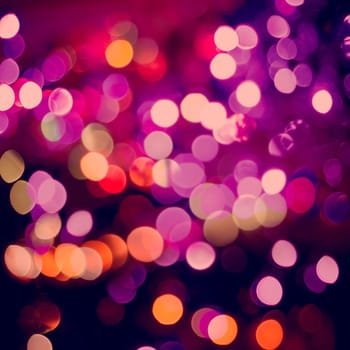 Blur light abstract background, defocused color lighting with bokeh effect. Ideal for holiday greeting card, event invitation or web backdrop.   .