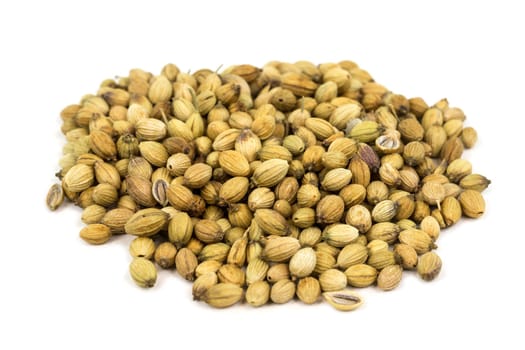 Coriander,close-up of seeds for use as a spice
