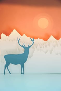 Holiday greeting card illustration