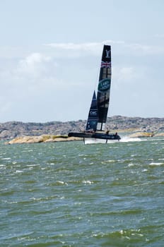 americas cup in sweden team New Zealand with great speed